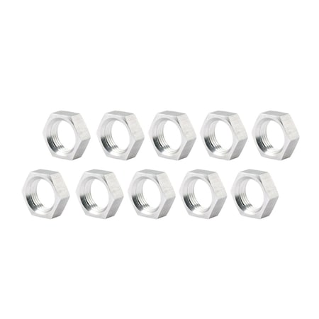 Allstar Performance 0.62-18 in. Left Hand Steel Jam Nuts, 10PK ALL18293-10